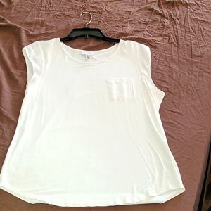 Calvin Klein white top, Size L